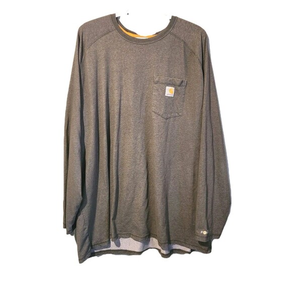 CARHARTT Relaxed Fit Crewneck Grey Pullover T-Shirt Men’s Sz 3XL Casual Workwear - Picture 4 of 10